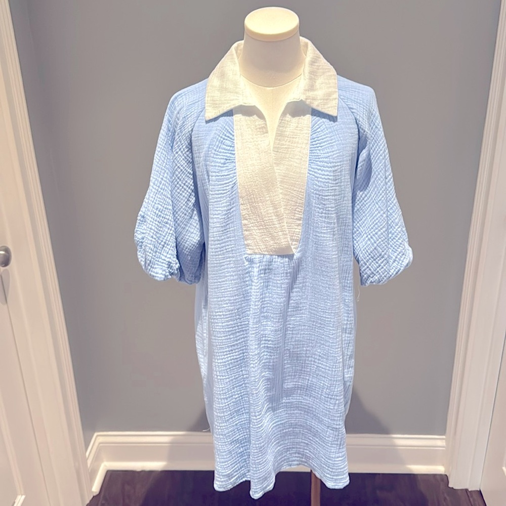 Light blue dress THML for Spring!